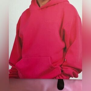 New in bag Comfrt Minimalist Hoodie, Hot Pink, XL
